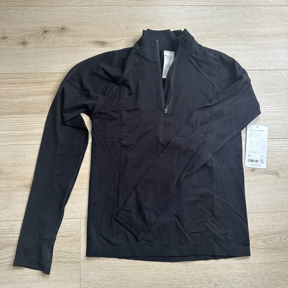 Athleta Momentum Seamless Half Zip NWT
